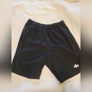 Men's Black Athletic Shorts with Logo DIADEM PICKLEBALL